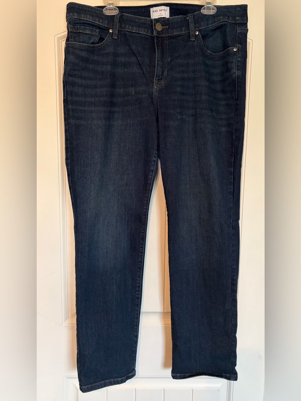 Lane Bryant Dark Blue Straight-Leg Jeans